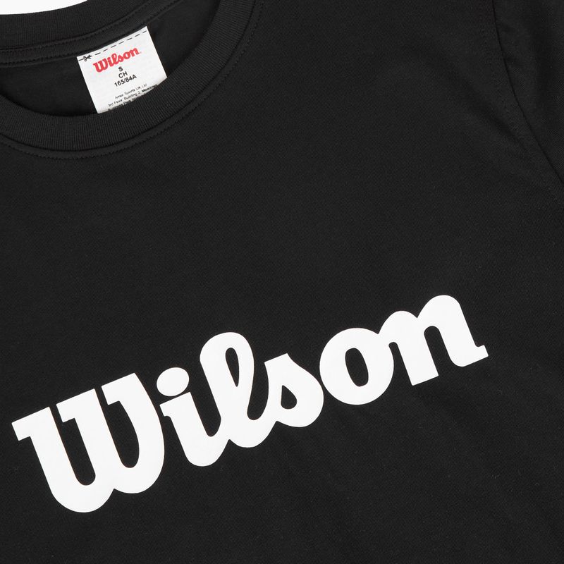 Дамска тенис фланелка Wilson Team Graphic Script W black script 3
