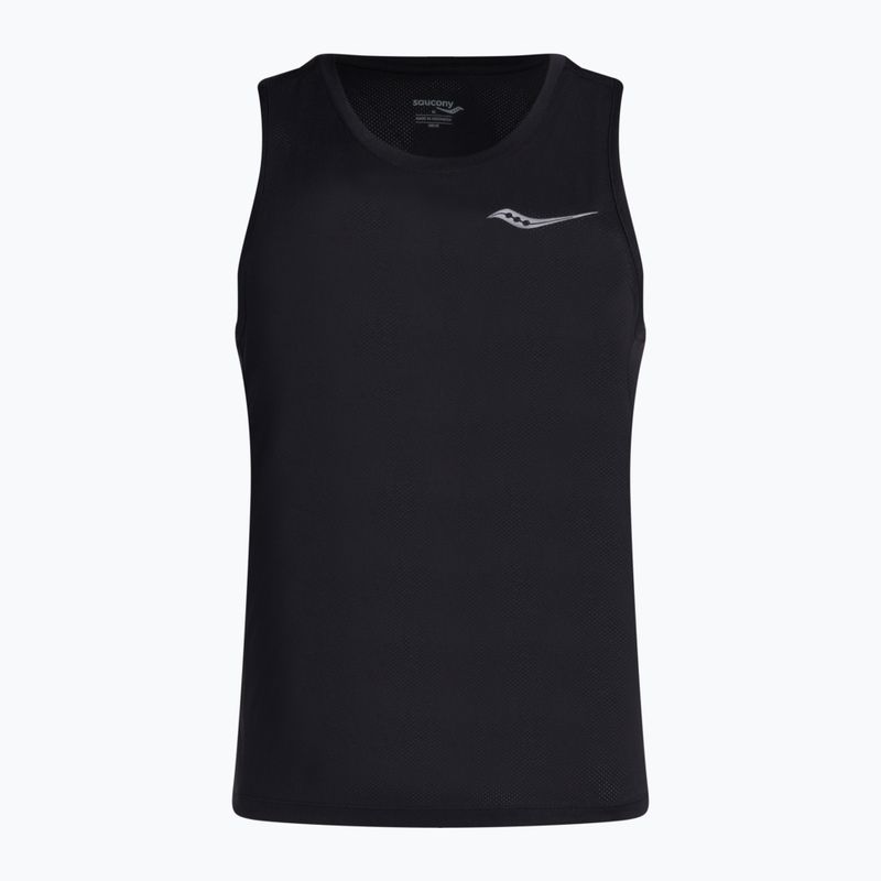 Мъжки анцуг Saucony Stopwatch Singlet черен SAM800277-BK