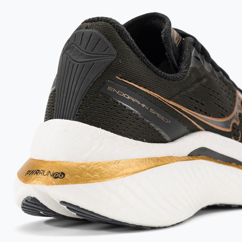 Дамски обувки за бягане Saucony Endorphin Speed 3 black/goldstruck 9