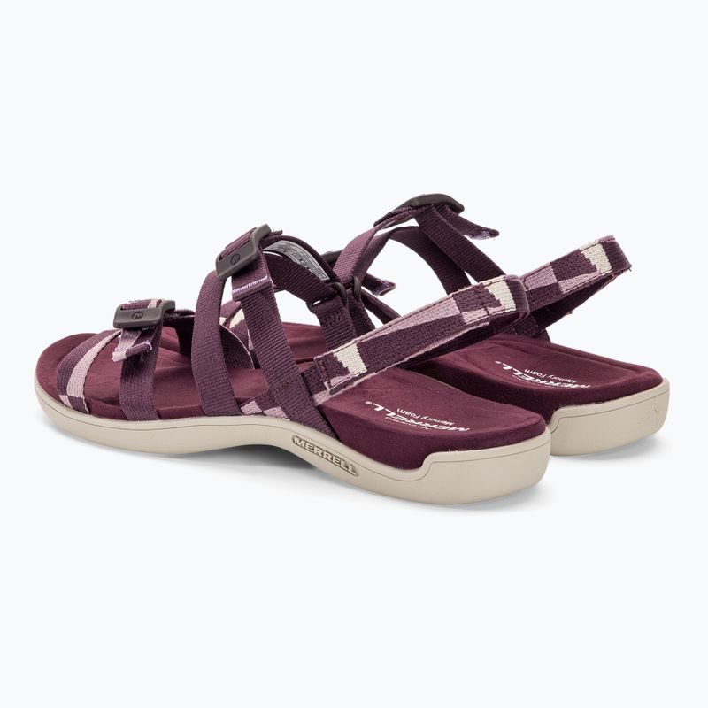 Дамски сандали Merrell District 3 Backstrap Web в цвят бордо 3