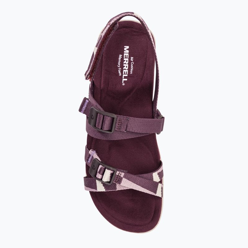 Дамски сандали Merrell District 3 Backstrap Web в цвят бордо 6