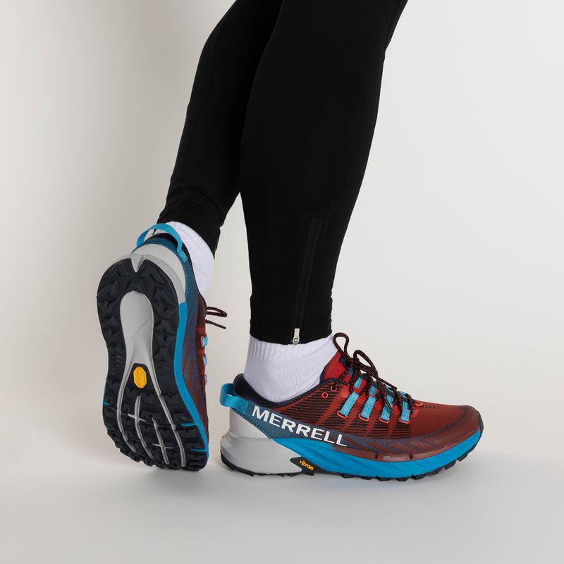 Мъжки обувки за бягане Merrell Agility Peak 4 червено-сини J067463 2