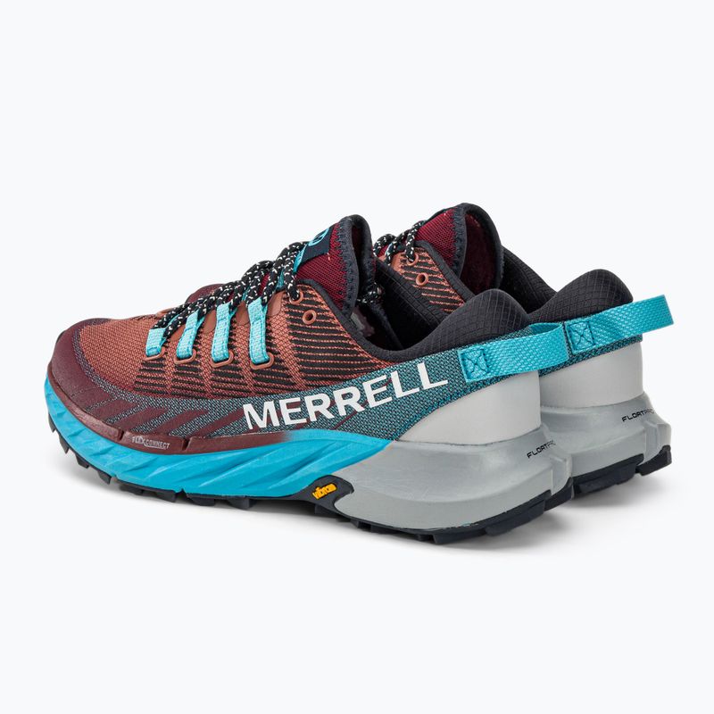 Merrell Agility Peak 4 дамски обувки за бягане бордо-синьо J067546 3