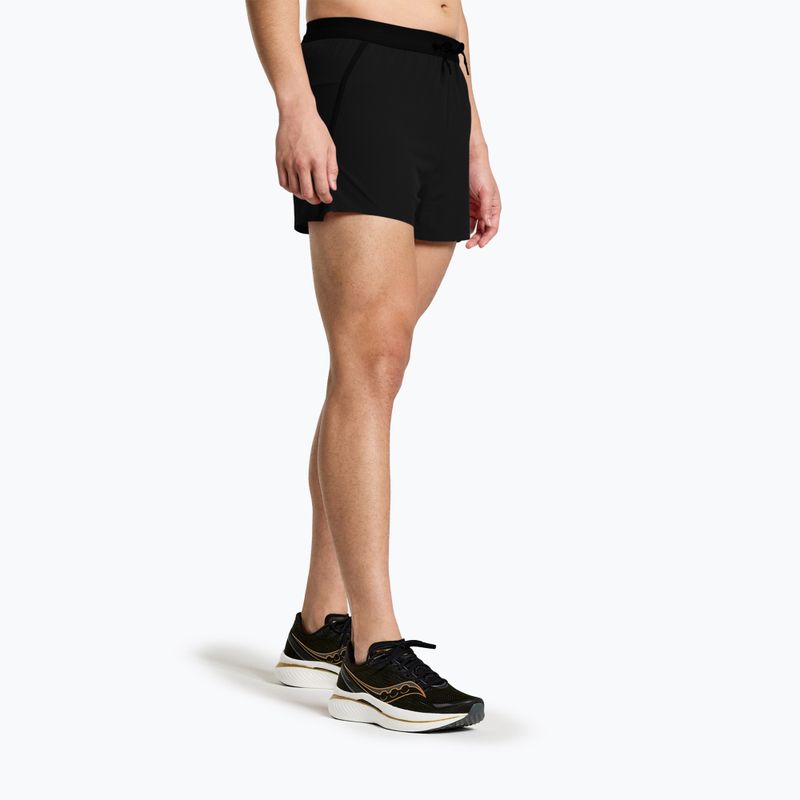 Мъжки шорти за бягане Saucony Outpace 3" черни 3