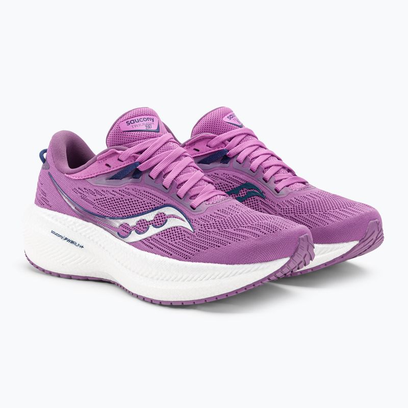 Дамски обувки за бягане Saucony Triumph 21 grape/indigo 5