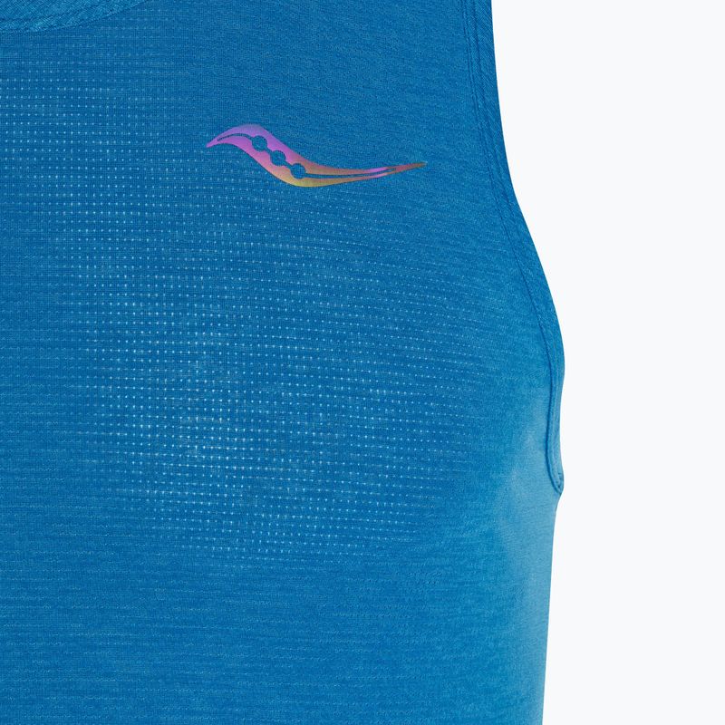 Мъжки потник за бягане Saucony Stopwatch Singlet cobalt heather 3