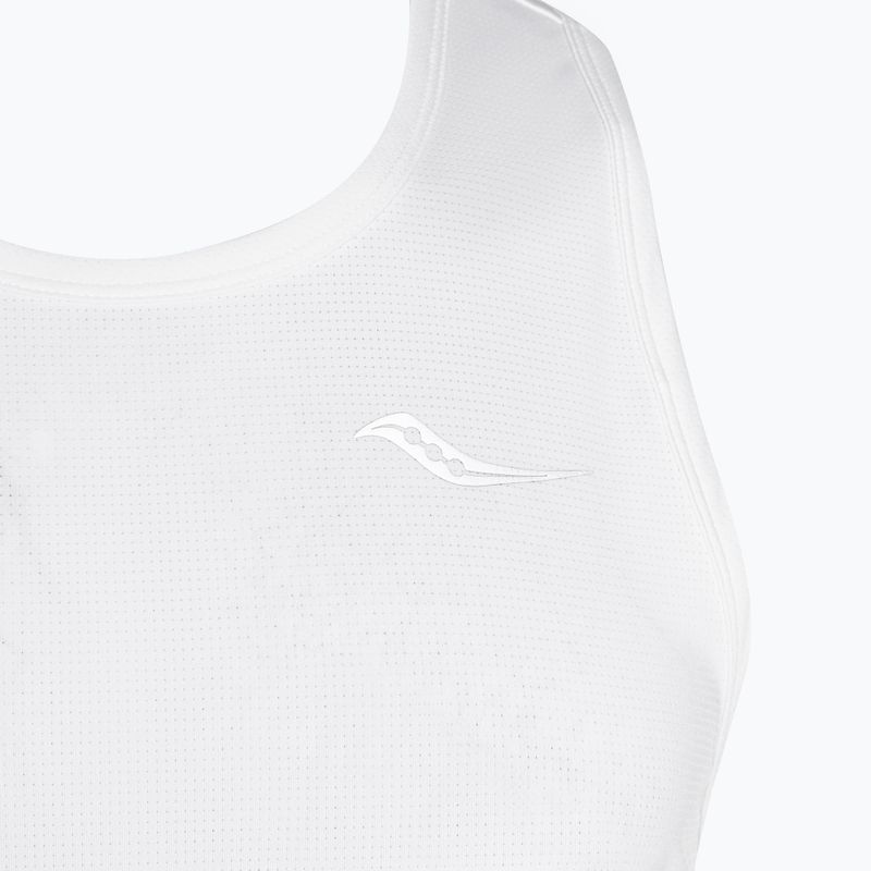 Мъжки потник за бягане Saucony Stopwatch Singlet white 3