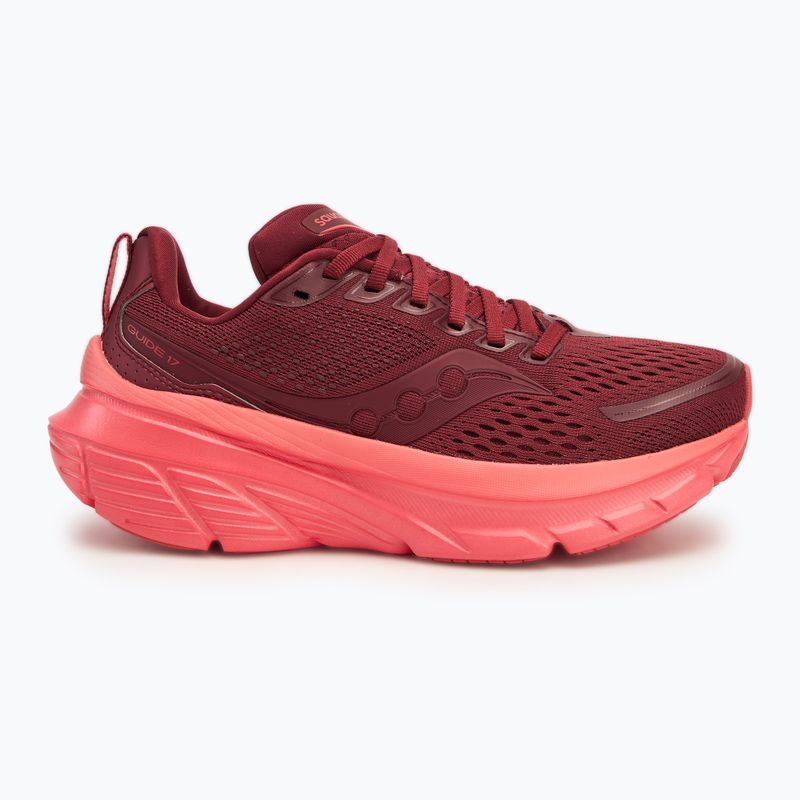 Дамски обувки за бягане Saucony Guide 17 currant/cayenne 2