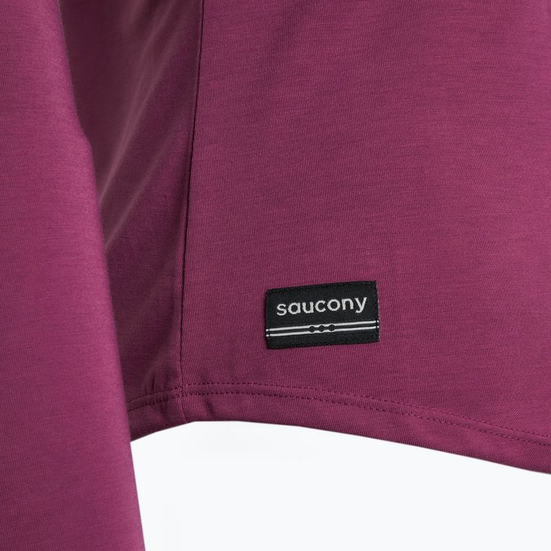 Дамска блуза с дълъг ръкав за бягане Saucony Triumph plum 3