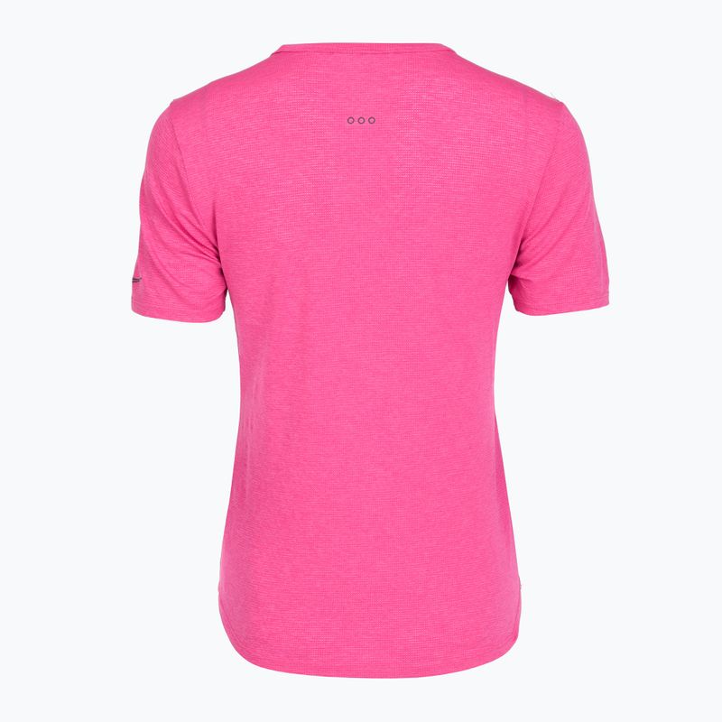Дамска тениска за бягане Saucony Stopwatch SS fuchsia heather 2