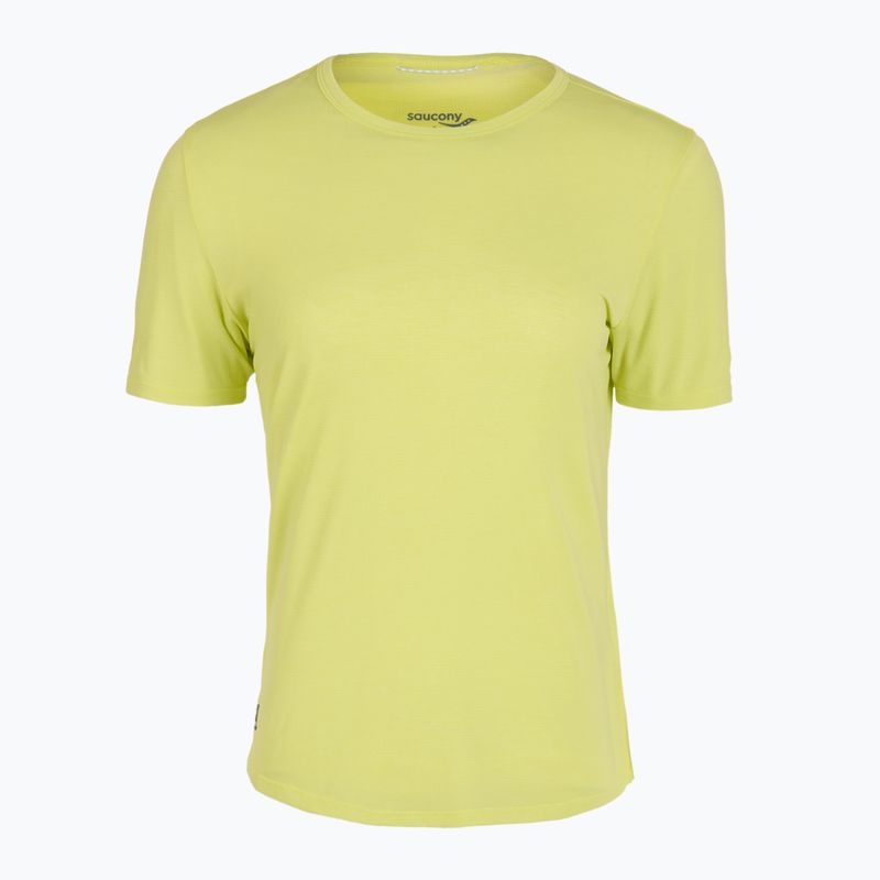 Дамска тениска за бягане Saucony Stopwatch SS sunny lime heather