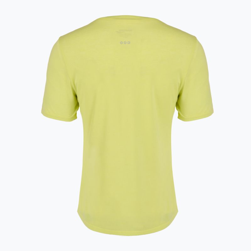 Дамска тениска за бягане Saucony Stopwatch SS sunny lime heather 2