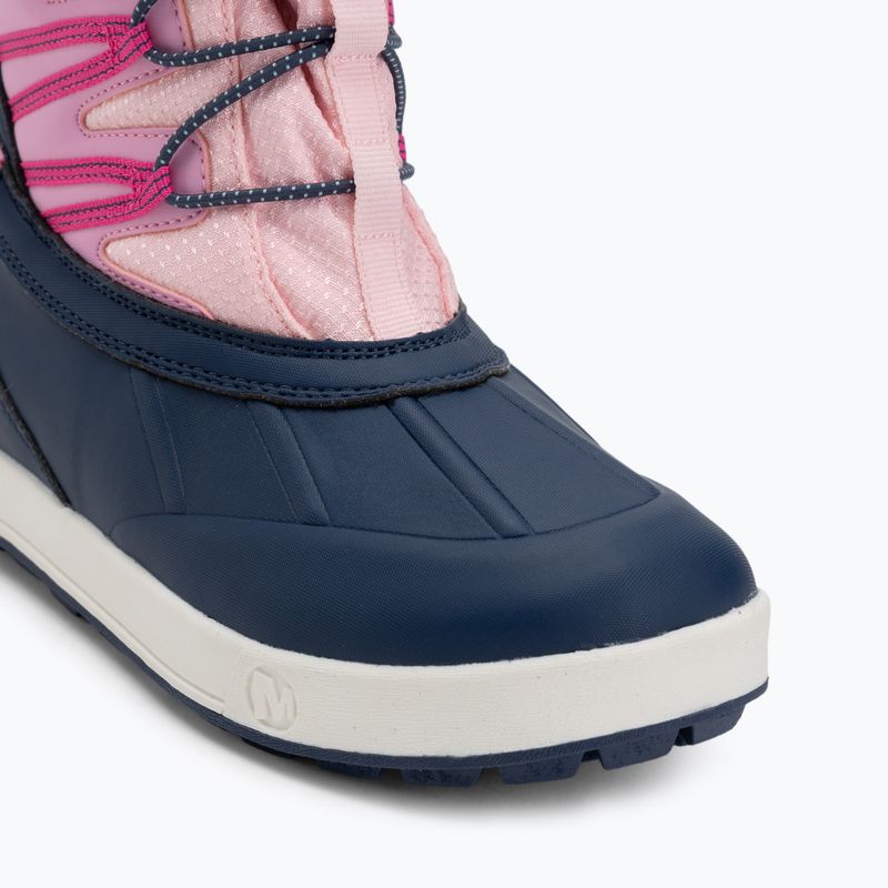 Детски ботуши за сняг Merrell Snow Bank 5.0 WP navy/pink 7