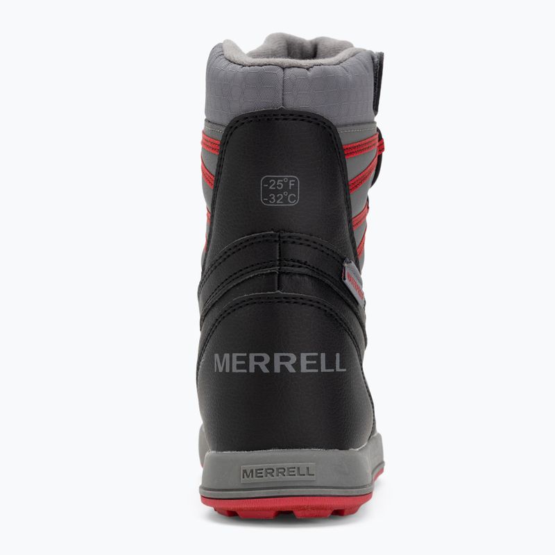 Детски ботуши за сняг Merrell Snow Bank 5.0 WP black/red 6