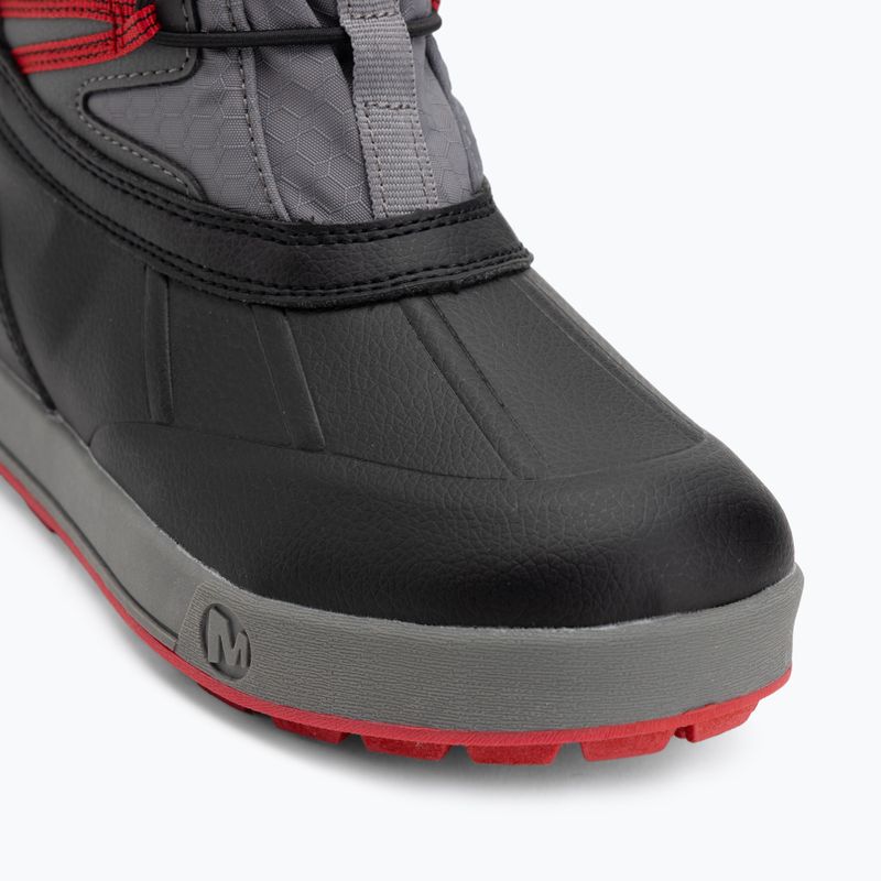 Детски ботуши за сняг Merrell Snow Bank 5.0 WP black/red 7
