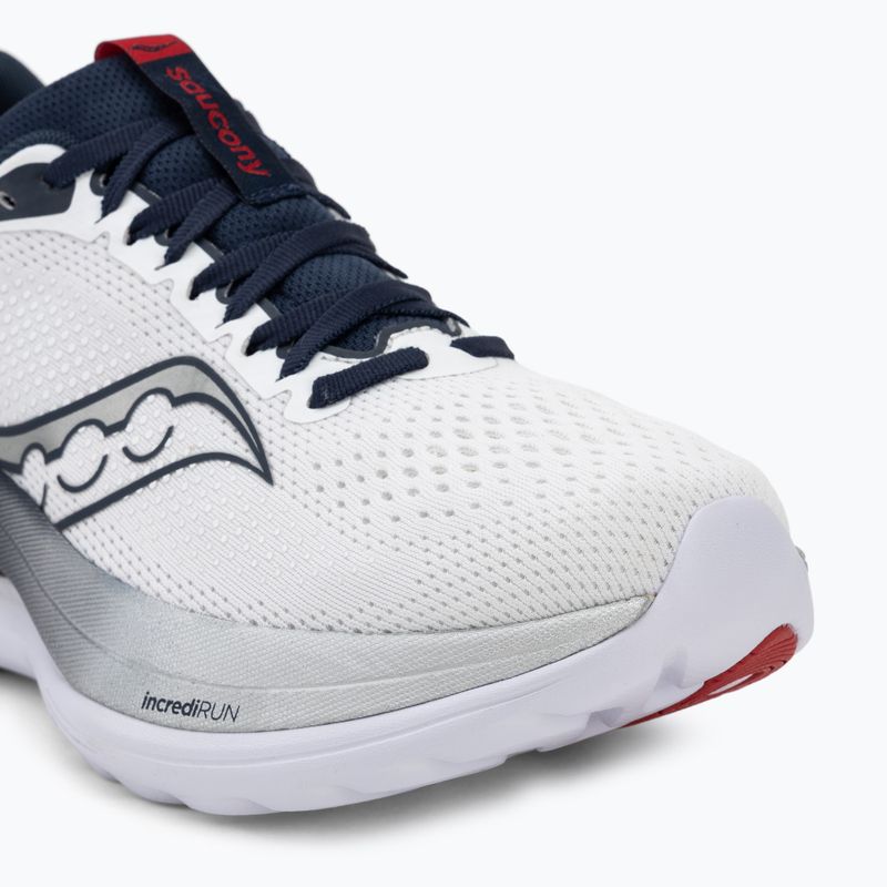 Mъжки обувки за бягане Saucony Endorphin Trainer white/navy 7