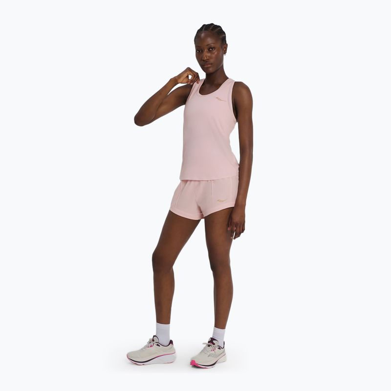 Дамска тениска за бягане Saucony Stopwatch Singlet silk heather 2