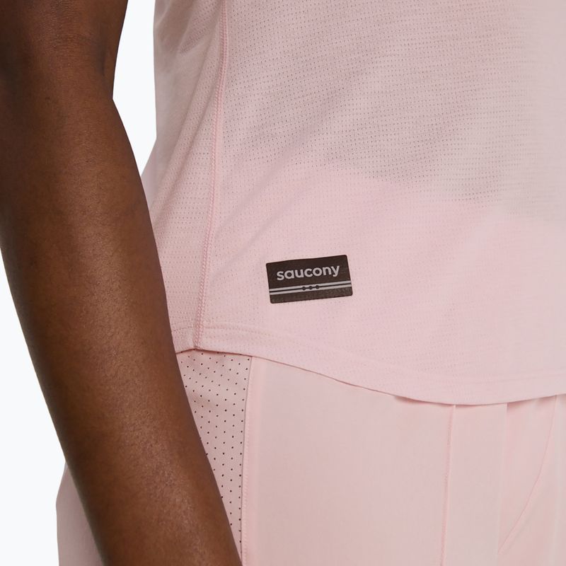 Дамска тениска за бягане Saucony Stopwatch Singlet silk heather 5