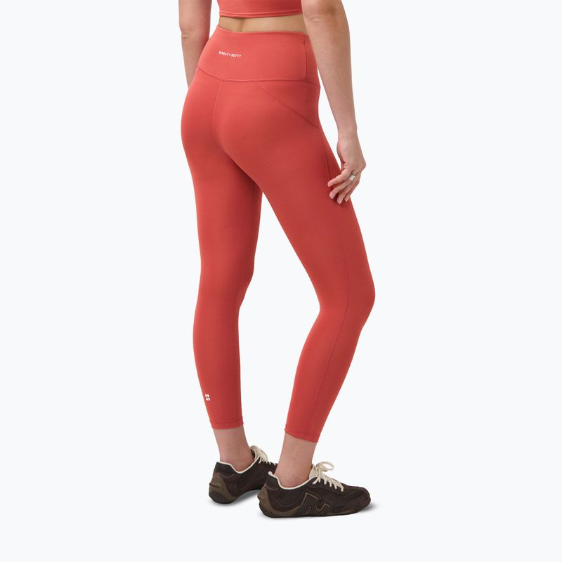 Дамски тренировъчен клин Sweaty Betty All Day 7/8 terrazzo red 3