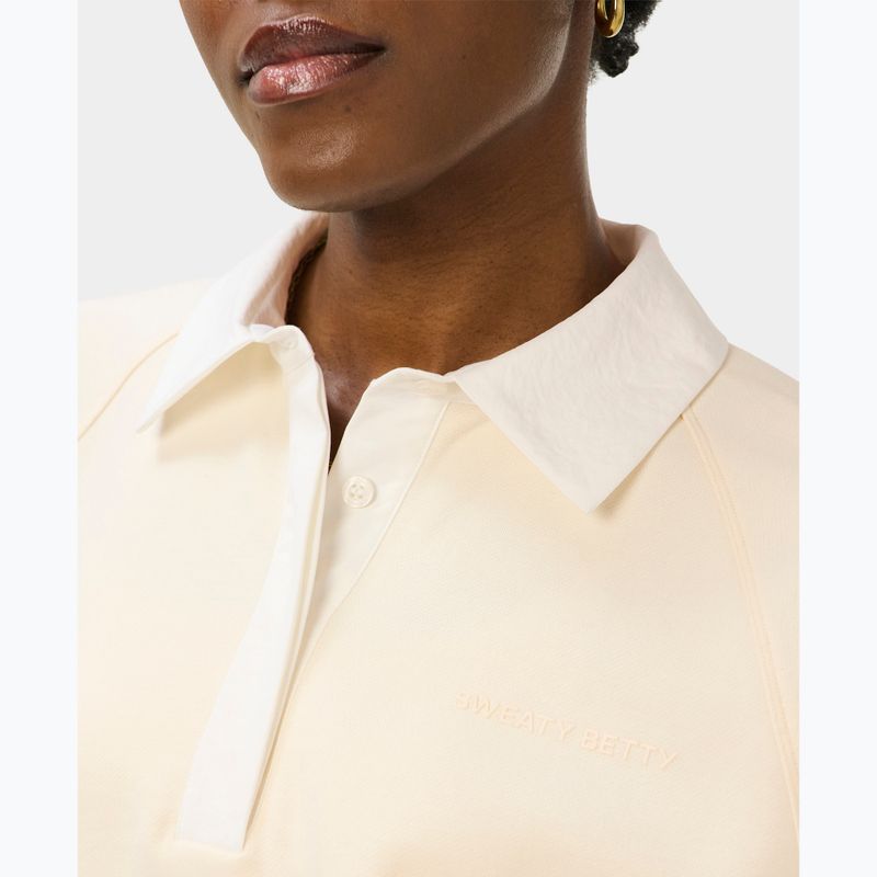 Дамски суитшърт Sweaty Betty Revive Rugby ecru beige 4
