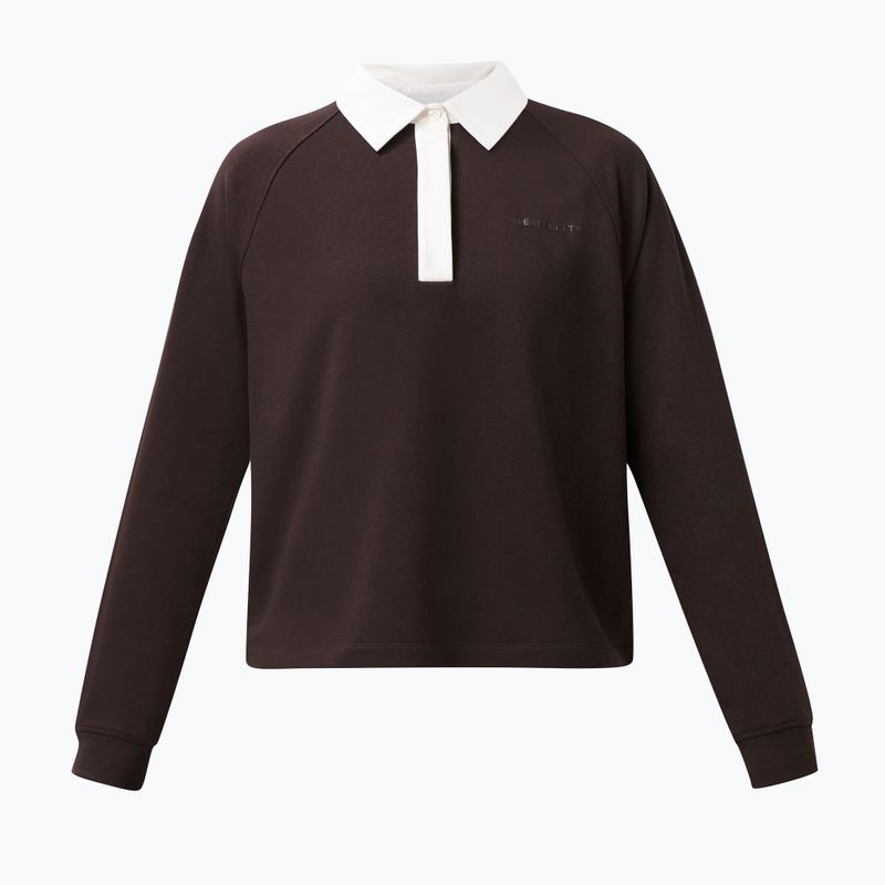Дамски суитшърт Sweaty Betty Revive Rugby espresso brown 6