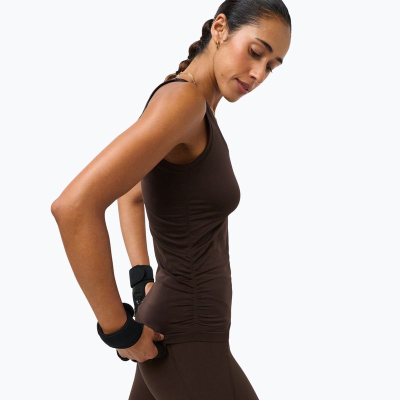Дамска тениска за йога Sweaty Betty Seamless Ruched Tank espresso brown 4