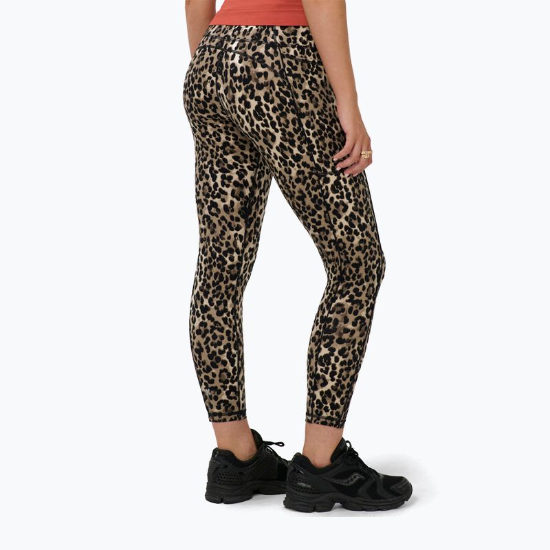 Дамски тренировъчен клин Sweaty Betty Power Piping Workout 7/8 brown ink leopard print 3