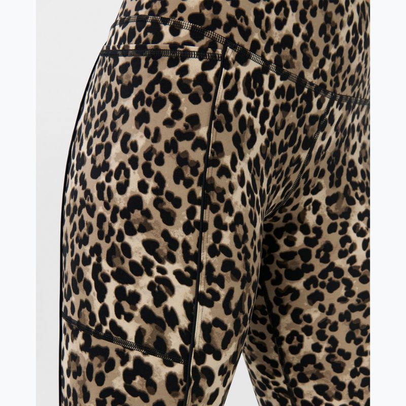 Дамски тренировъчен клин Sweaty Betty Power Piping Workout 7/8 brown ink leopard print 6