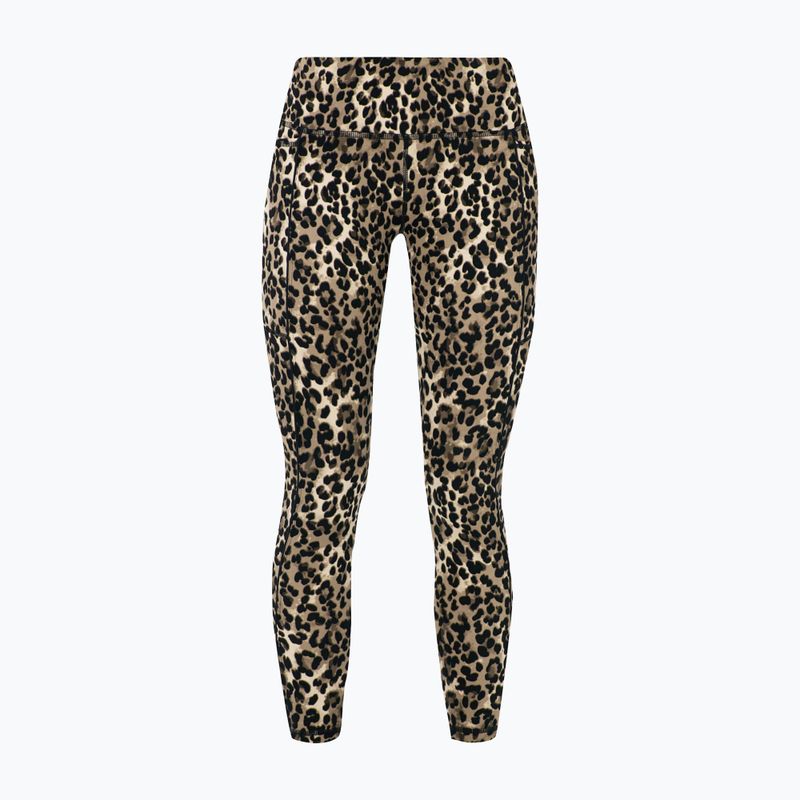 Дамски тренировъчен клин Sweaty Betty Power Piping Workout 7/8 brown ink leopard print 8