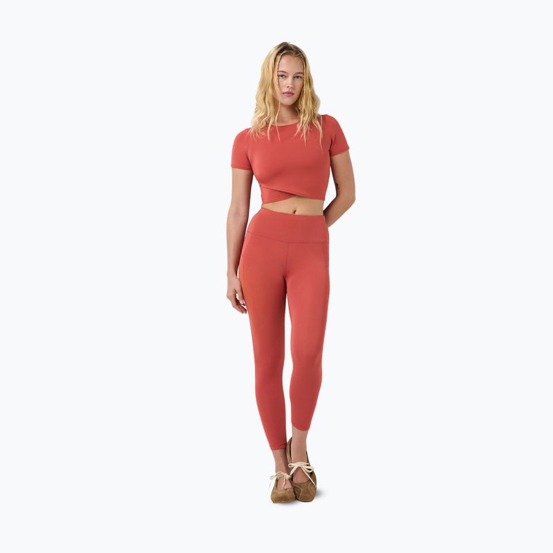 Дамска тениска за йога Sweaty Betty All Day Wrap terrazzo red 2