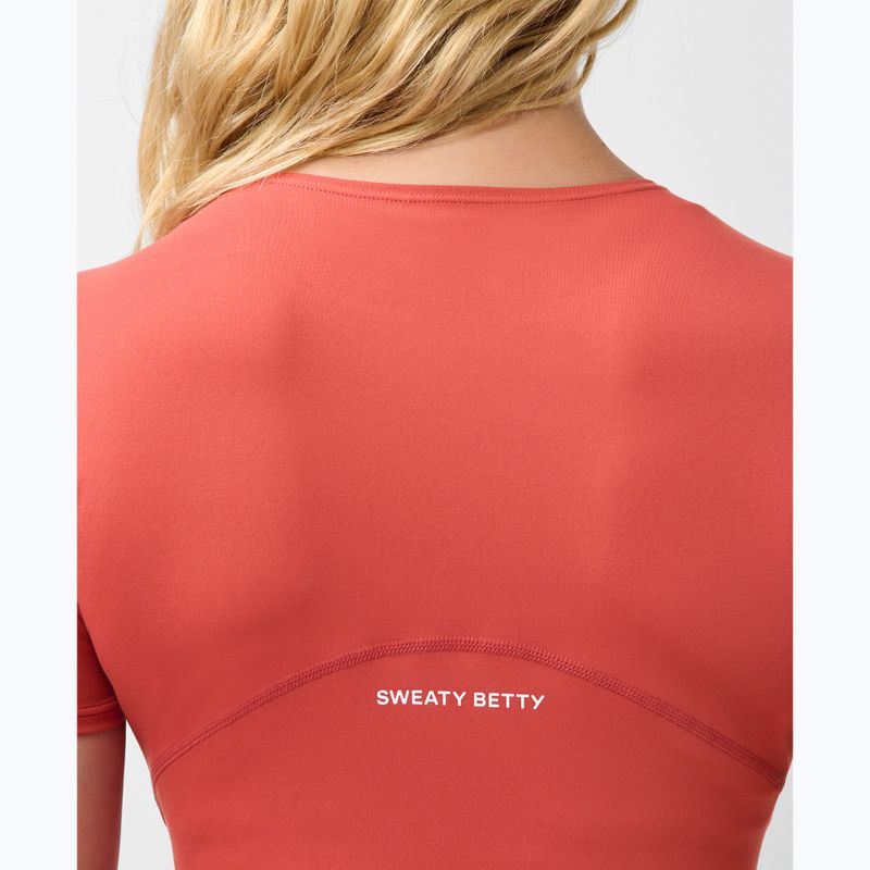Дамска тениска за йога Sweaty Betty All Day Wrap terrazzo red 5
