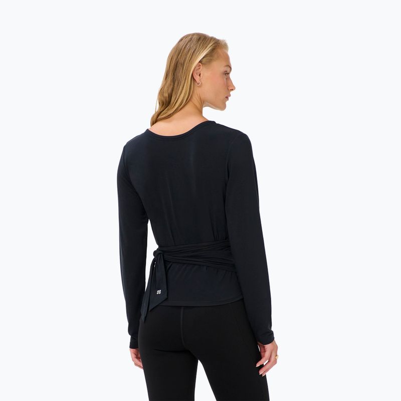 Дамска блуза с дълъг ръкав Sweaty Betty Soft Flow Studio Wear Your Way black 3