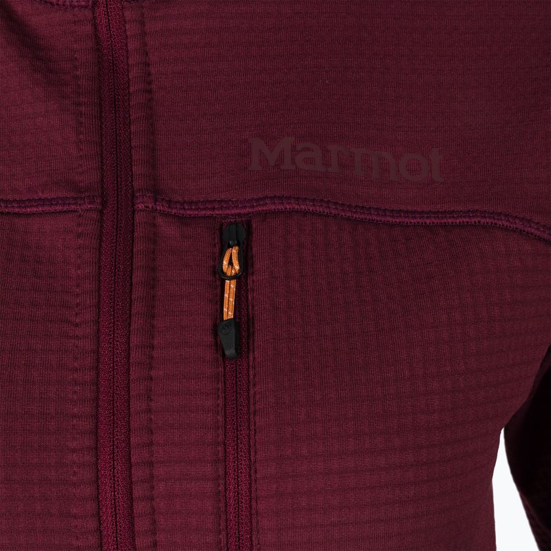 Дамски поларен суитшърт Marmot Preon  цвят бордо M12399 4