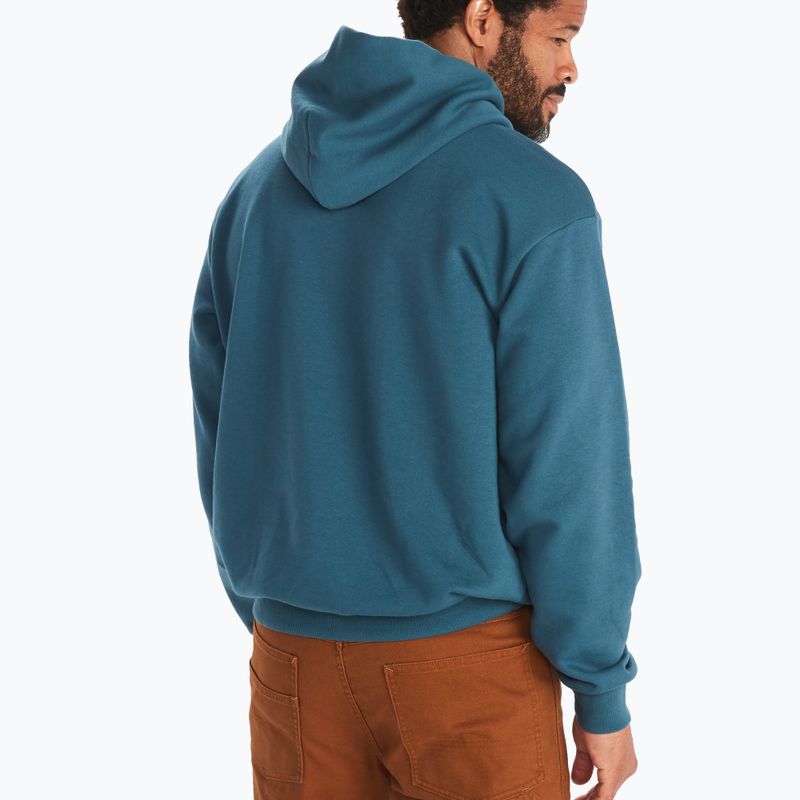 Мъжки суитшърт Marmot Coastal Hoody светлосин за трекинг M1425821541 2