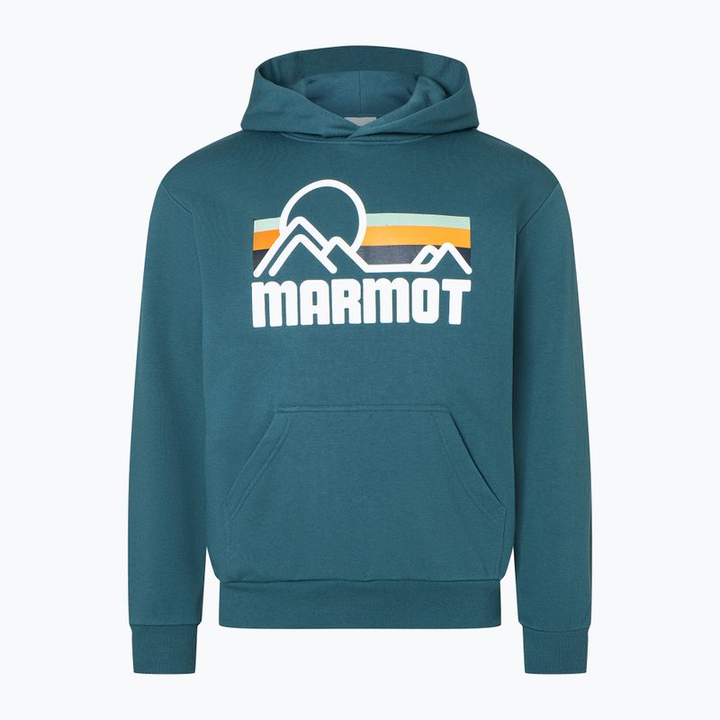Мъжки суитшърт Marmot Coastal Hoody светлосин за трекинг M1425821541 3