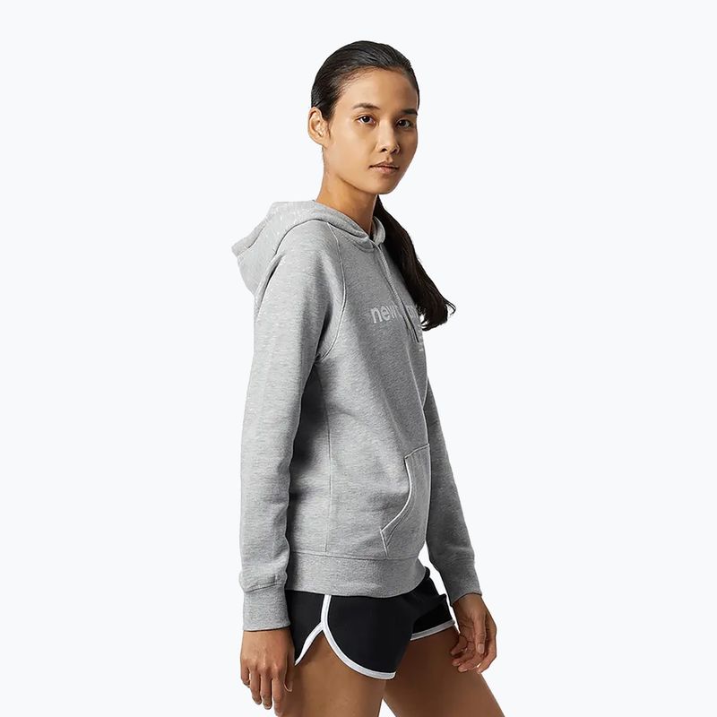 Дамски суитшърт New Balance Core Fleece Hoodie grey 2