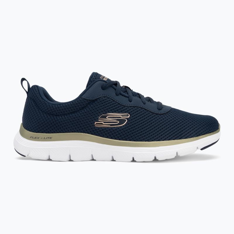 Дамски обувки SKECHERS Flex Appeal 4.0 Brilliant View navy/gold 2