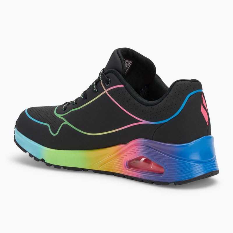 Дамски обувки SKECHERS Uno Pop Of Sunshine black/multi neon 3