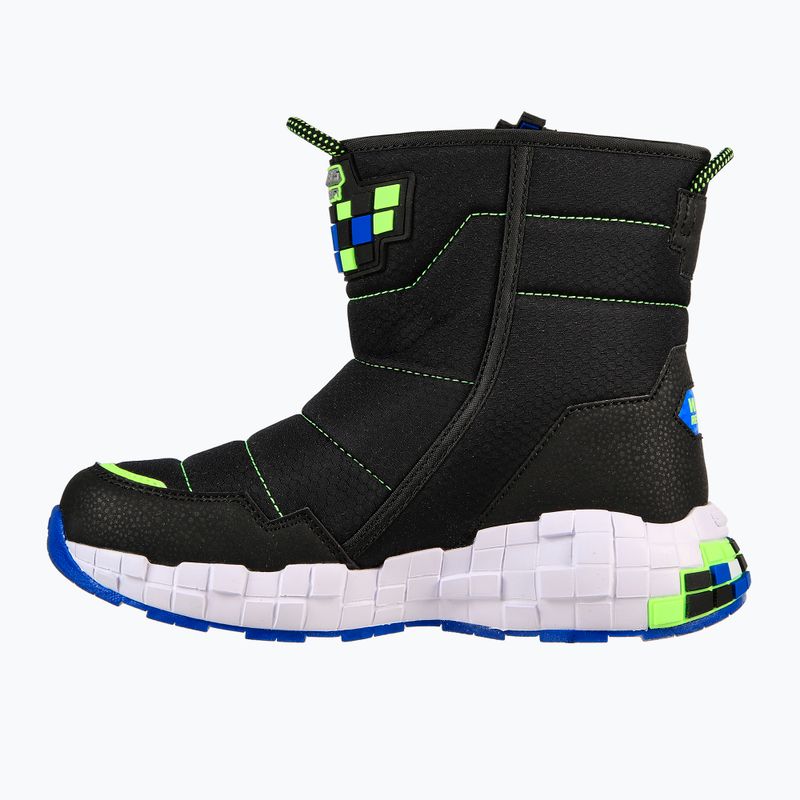 Детски ботуши за трекинг SKECHERS Mega-Craft Cuboforce черни/сини/лимонени 3