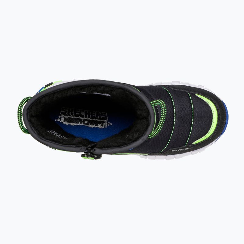 Детски ботуши за трекинг SKECHERS Mega-Craft Cuboforce черни/сини/лимонени 5