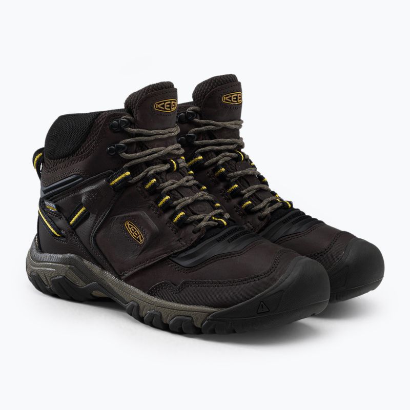 KEEN Ridge Flex Mid мъжки обувки за трекинг кафяви 1026614 5