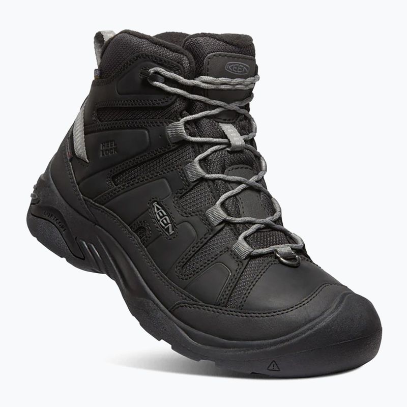 Мъжки туристически обувки KEEN Circadia Mid Polar black/steel grey 8