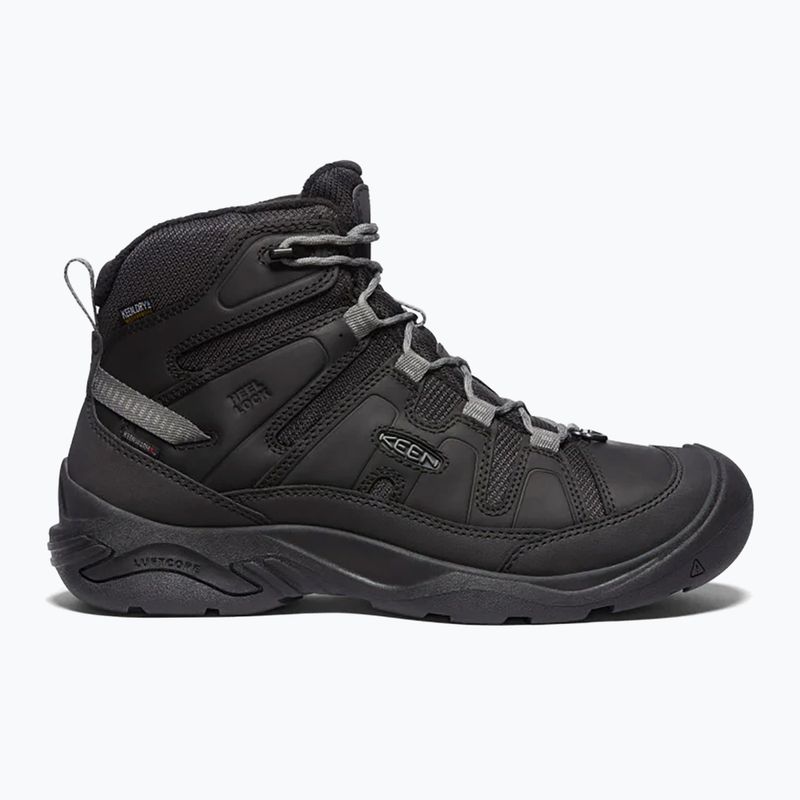Мъжки туристически обувки KEEN Circadia Mid Polar black/steel grey 9