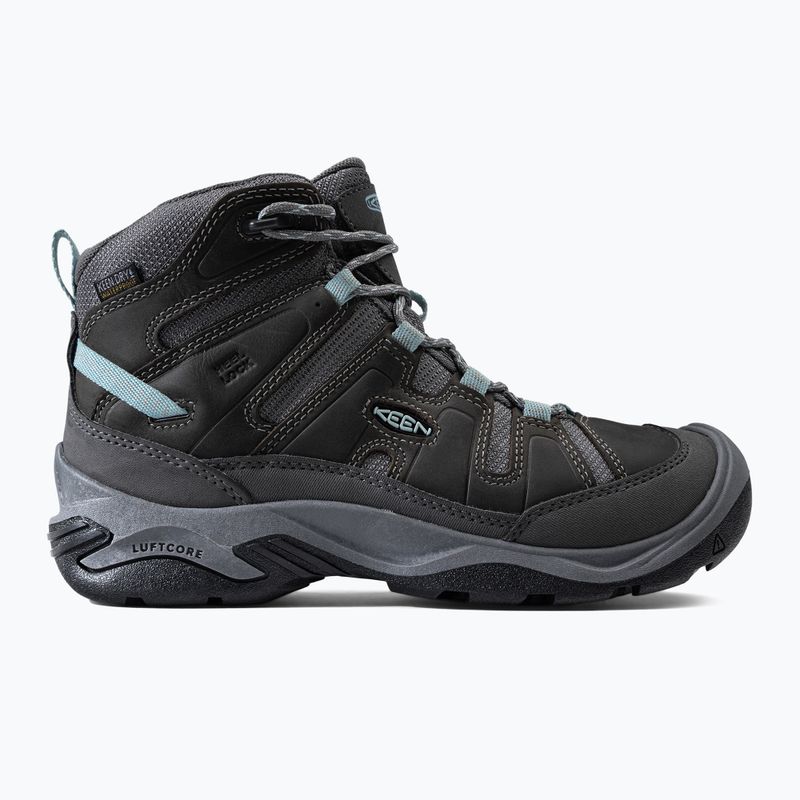 Дамски ботуши за трекинг KEEN Circadia Mid WP steel grey/cloud blue 2