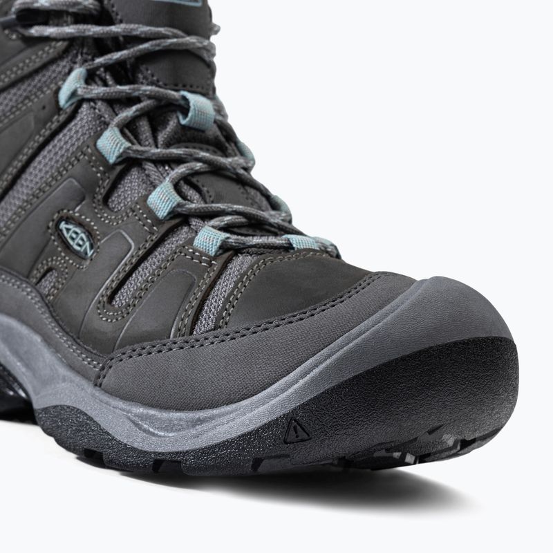 Дамски ботуши за трекинг KEEN Circadia Mid WP steel grey/cloud blue 9