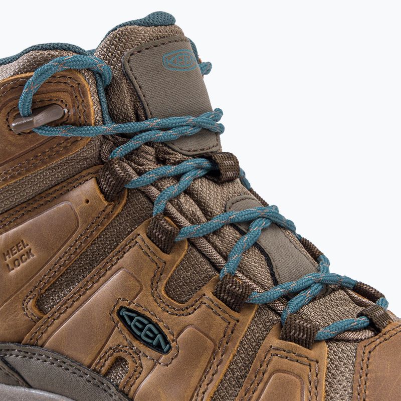 Дамски обувки за трекинг KEEN Circadia Mid WP toasted coconut/north atlantic 9