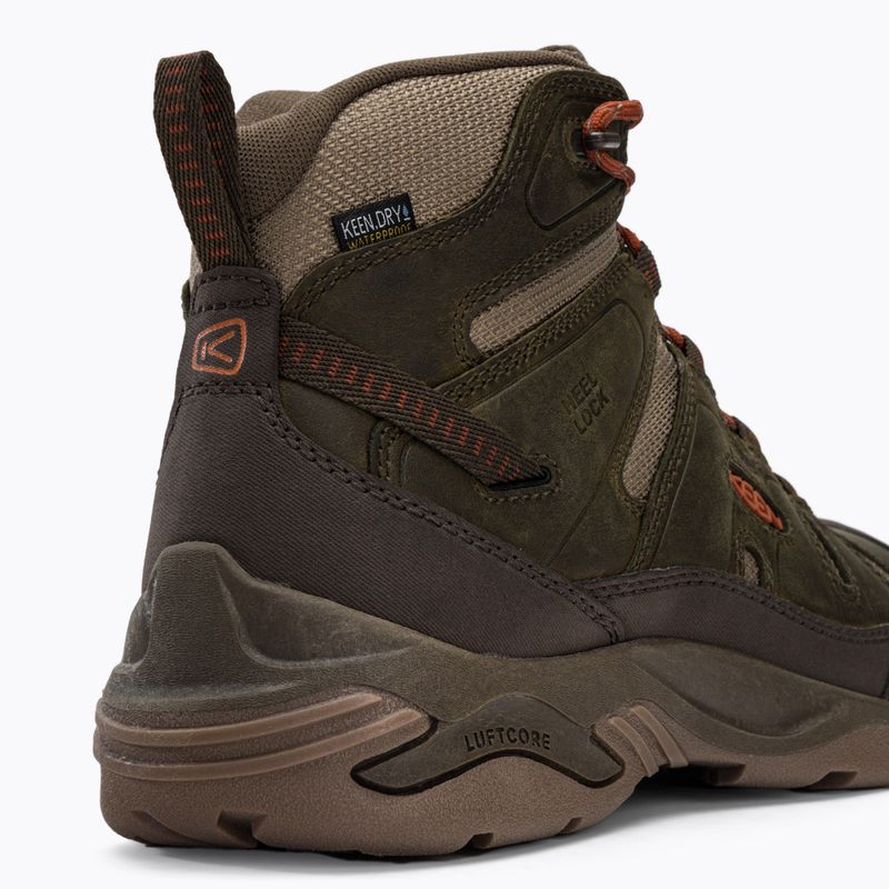 KEEN Circadia Mid WP мъжки ботуши за трекинг тъмна маслина/потърс глина 8