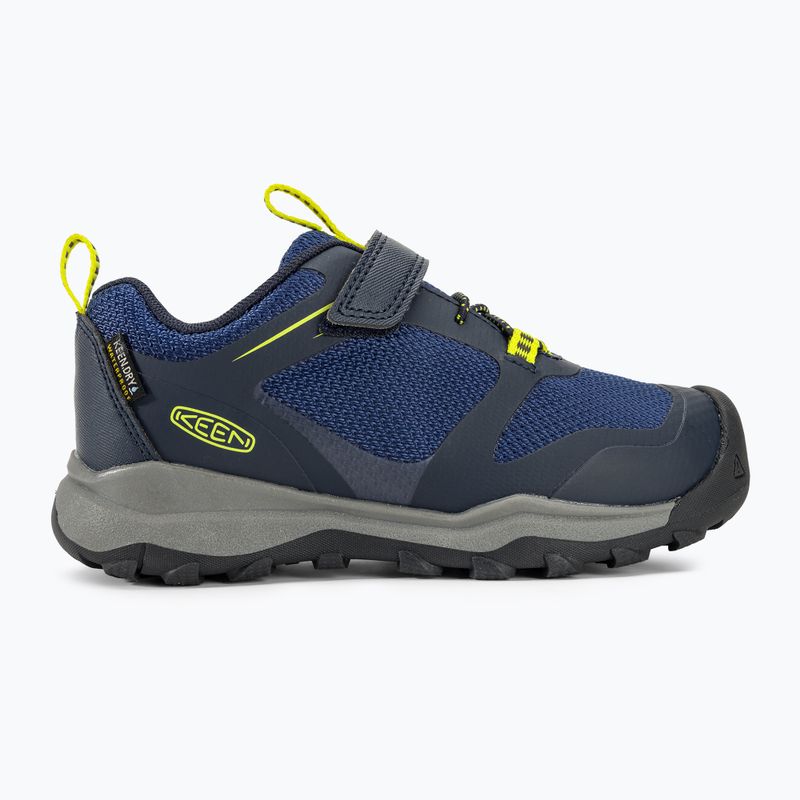Детски туристически обувки KEEN Wanduro Low WP sky captain/evening primrose 2