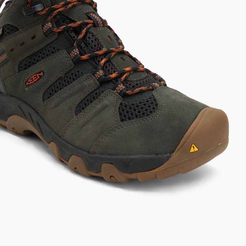 Мъжки обувки за трекинг KEEN Headout Mid Waterproof black olive/fossil orange 7
