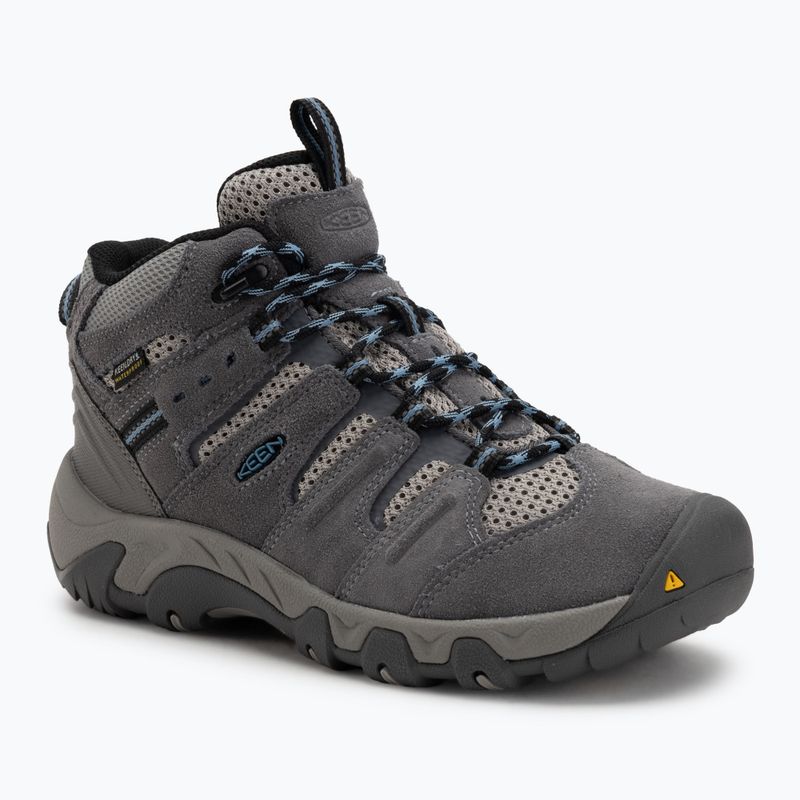 Дамски обувки за трекинг KEEN Headout Mid Waterproof Steel Grey/Blue Heaven